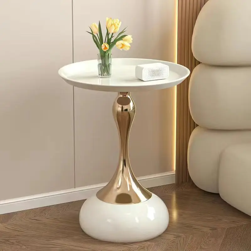 Custom Factory Wholesale Luxury Modern Coffee Tables Round Metal Small Side Table For Living Room