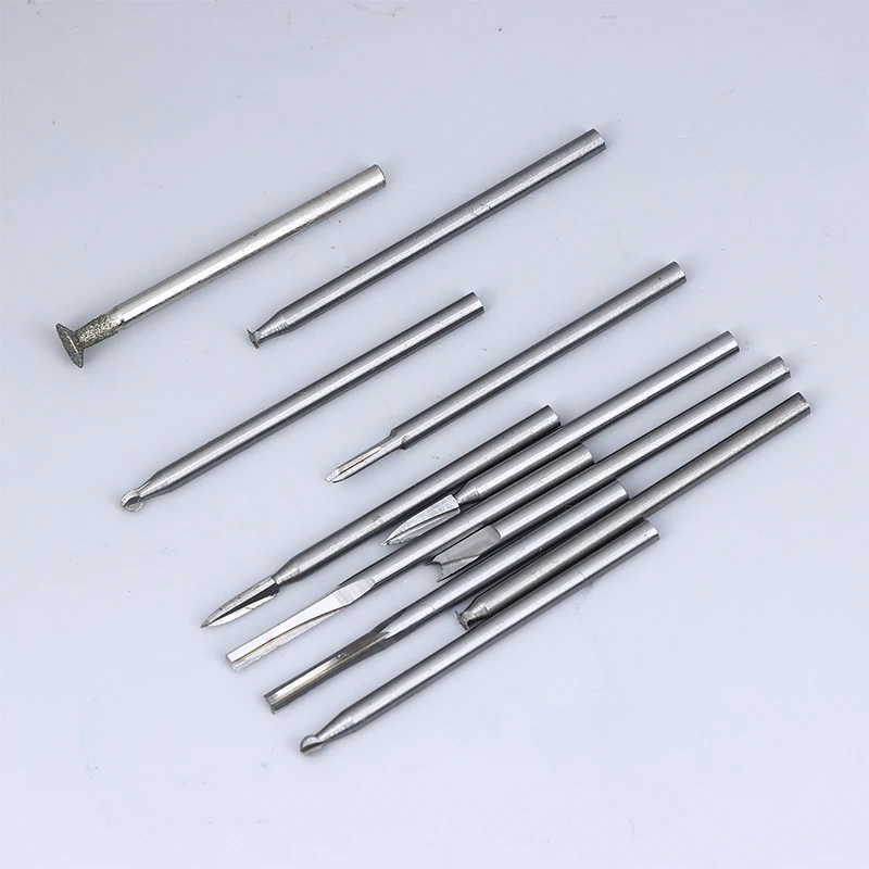 5/6Pcs Wood Carving Drill Bits Set 3mm Shank Compatible with Dremel Rotary Tool Woodworking Accessories