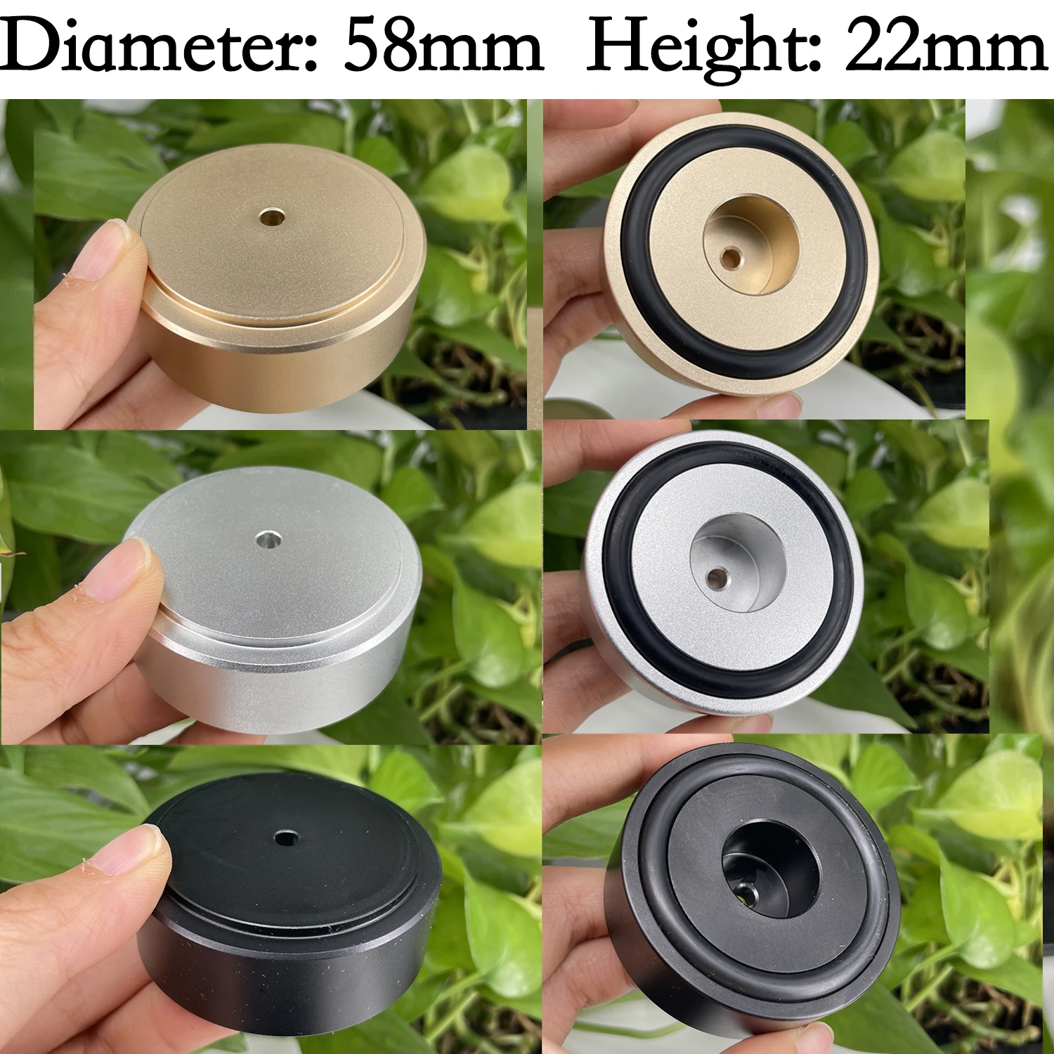 4 قطعة مكبر صوت عزل قدم وسادة 30*10 مللي متر 40*10 مللي متر 49*15 مللي متر الألومنيوم مكبر للصوت قدم CD DAC مكبرات الصوت امتصاص الصدمات قدم الوسادة