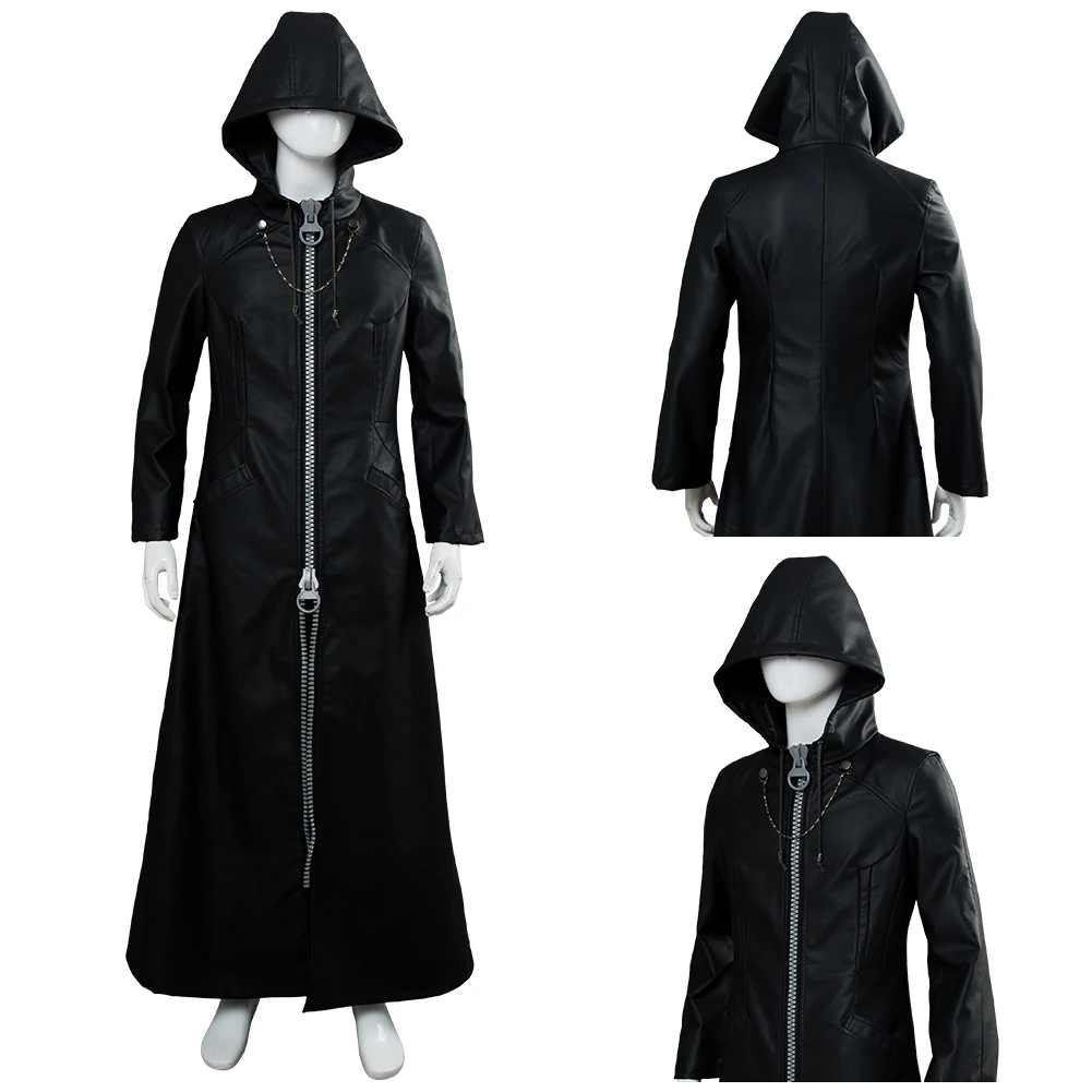 

Kingdom Cos Hearts Cosplay Organization XIII Office Cosplay Costumes Outfits Trench Coat Adult Men Halloween Carnival Suit