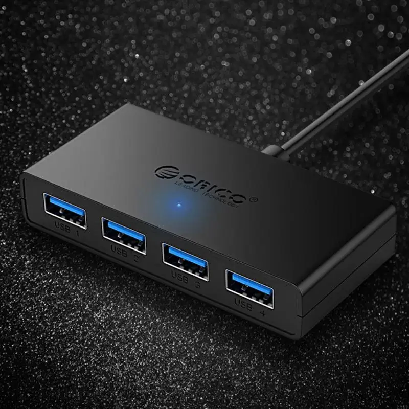Adaptador USB Hub velocidade E1PF USB 4 Splitter externo porta para impressora disco U