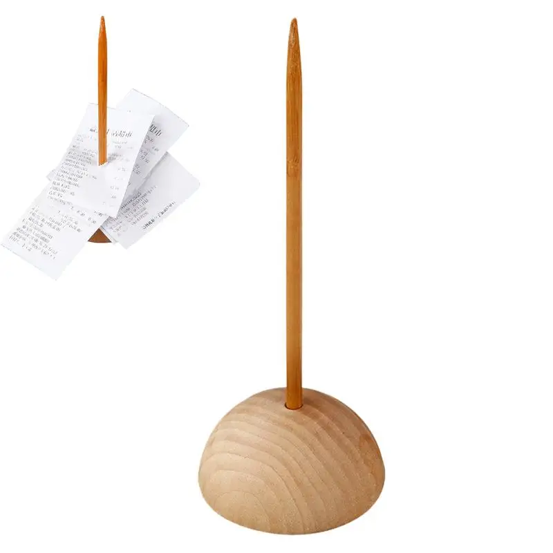 チケットとレシートホルダースタンド、ビルフォーク、チケットスタンド、スピンドルオーナメント、ロッドペーパーホルダー、レストラン用スティック