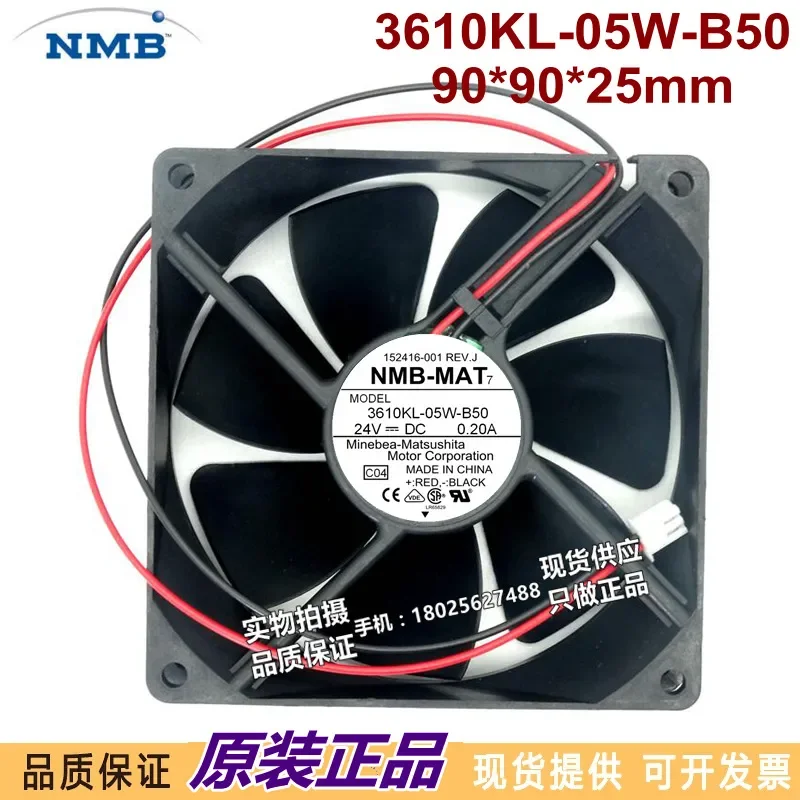 for 3610KL-05W-B50 New NMB Fan 24V 0.20A 9225 9CM Inverter Cooling Fan