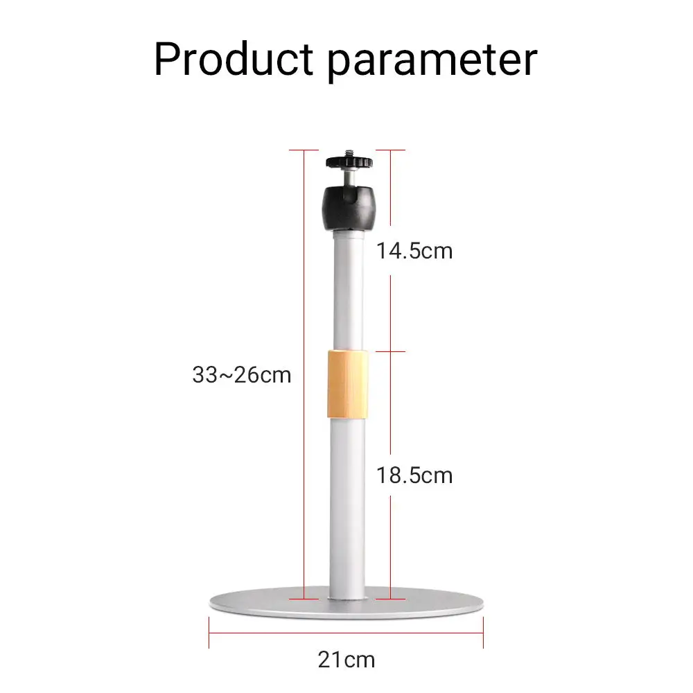Supporto per proiettore rotazione a 360 ° supporto da tavolo in alluminio con regolazione universale per XGIMI Xiaomi e staffa per proiettore di altre marche