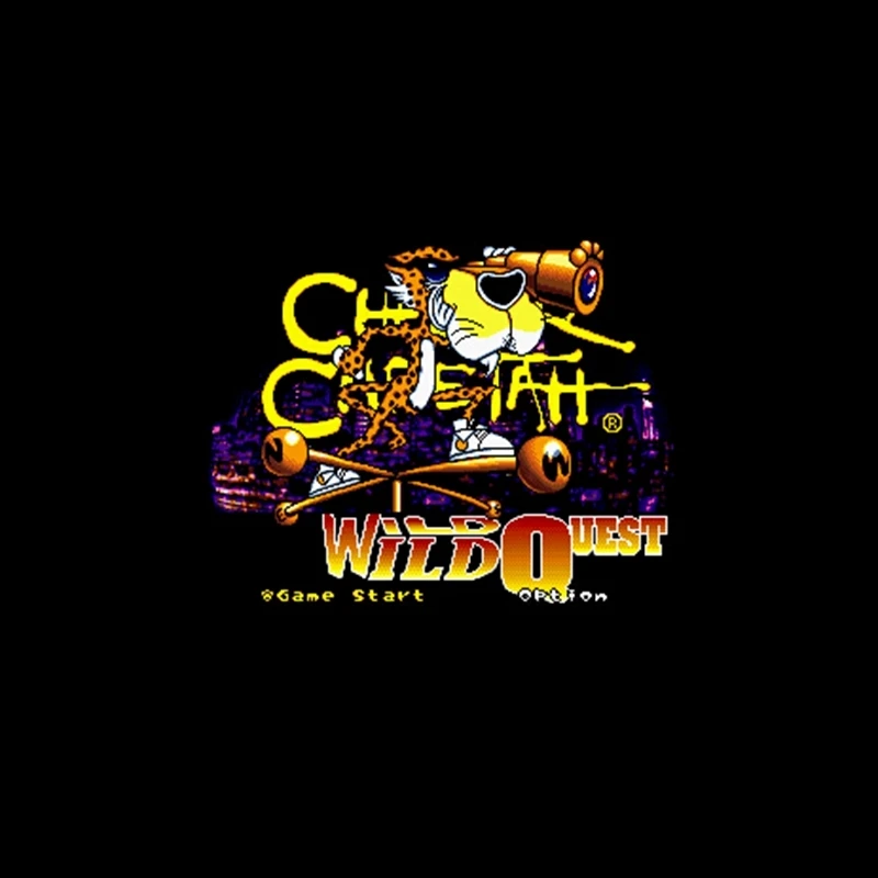 Chester Cheetah - Wild Wild Quest NTSC 16 Bit Big Gray Game Card For 46Pin USA Game Players