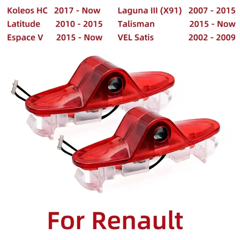 

2Pcs LED Car Door Lamp Projection Welcome Lights Accessories For Renault Koleos Laguna Espace Vel Satis Latitude Talisman Magane