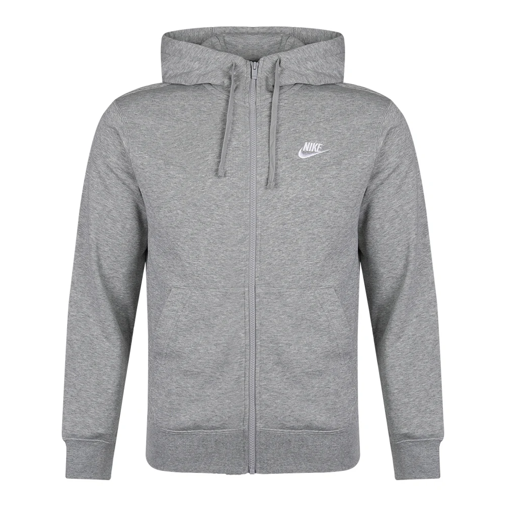 NIKE 2024 Men\'s AS M NSW CLUB HOODIE FZ FT Knitted Coat BV2649-063