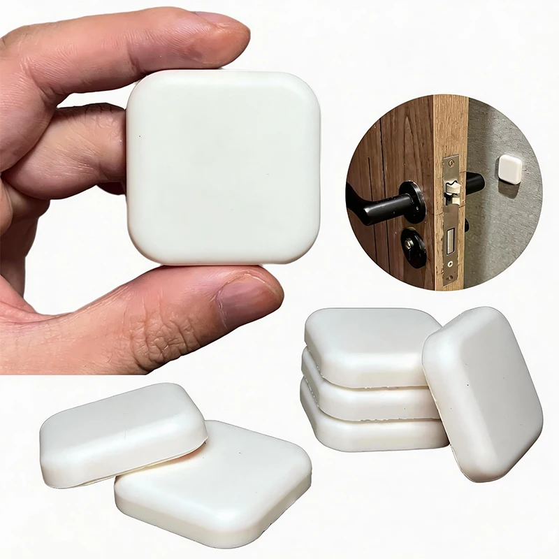 1-5Pcs Silicone Door Stopper Self Adhesive Door Handle Bumper Wall Protector Anti Collision Mute Shockproof Pad Home Improvement