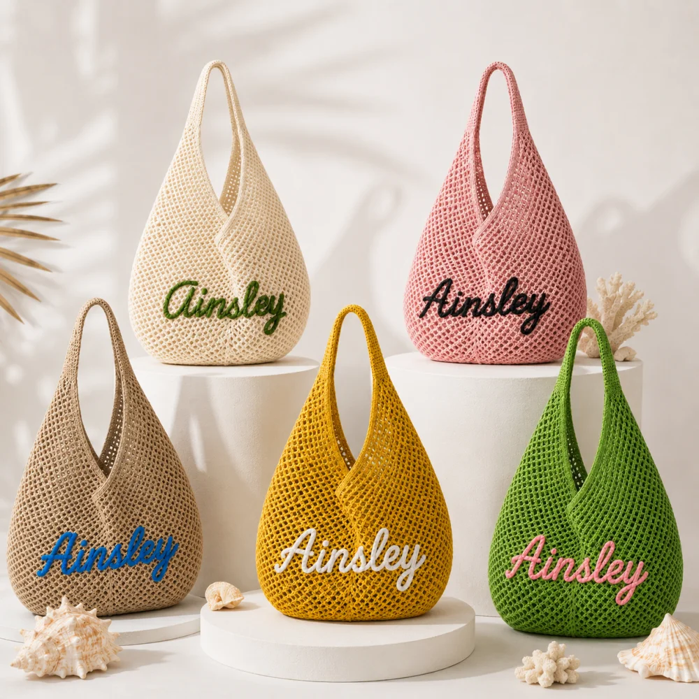 Embroidery Names - Custom Rope Embroidered Name Hollow Straw