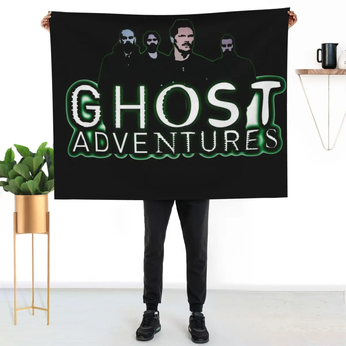 Ghost Adventures Crew Throw Blanket Shaggy Furry Soft Blanket for Bedroom Living Room