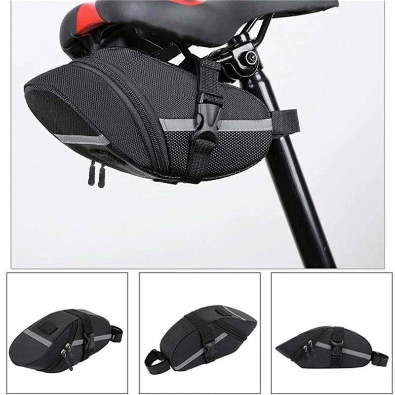 

Mountain Bike Saddle Bag Water Repellent Large Capacity Durable Tail Bag Bicycle Riding Outdoor Cycling Bicycle Accessories