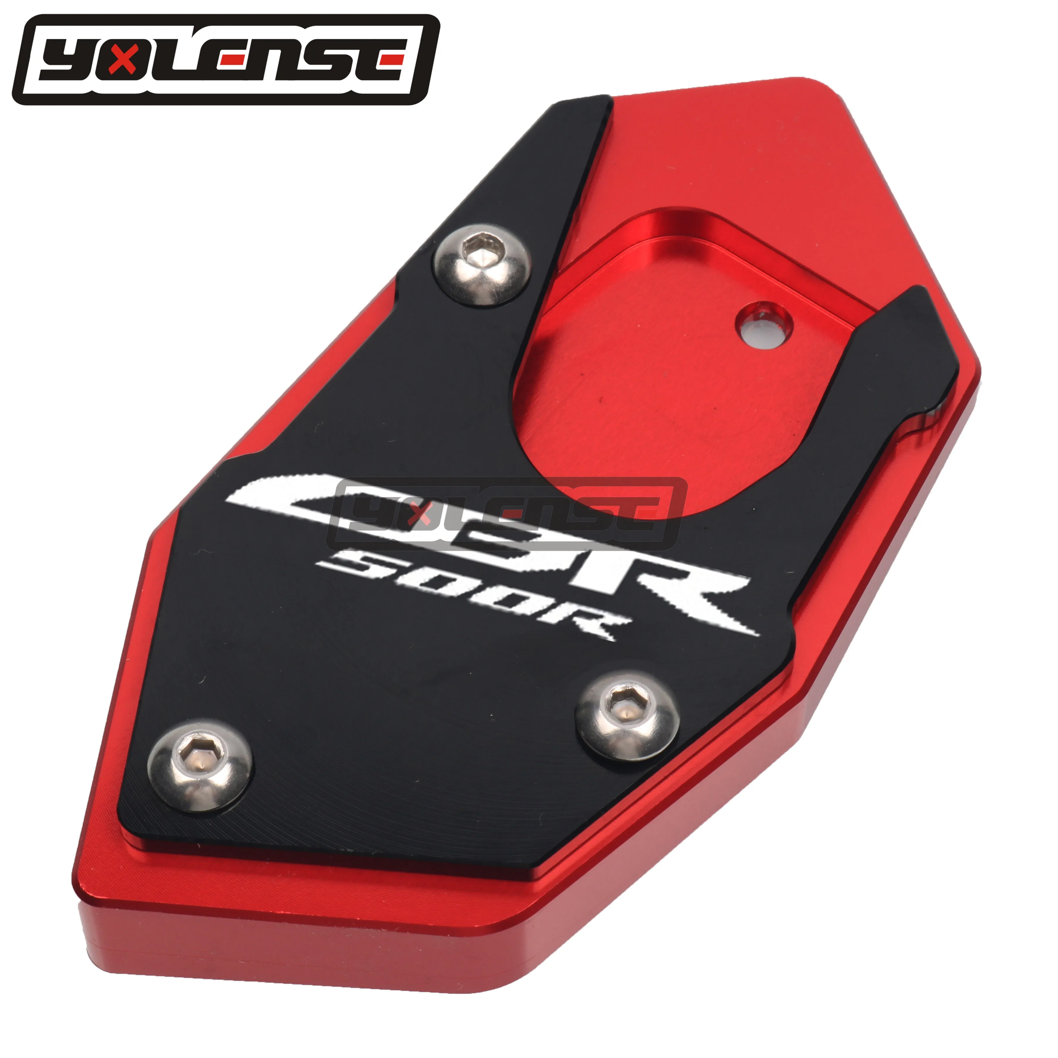 For HONDA CB500X CB400X CBR500R CBR 500R Motorcycle CNC Kickstand Foot Side Stand Extension Pad Support Plate Enlarge Stand