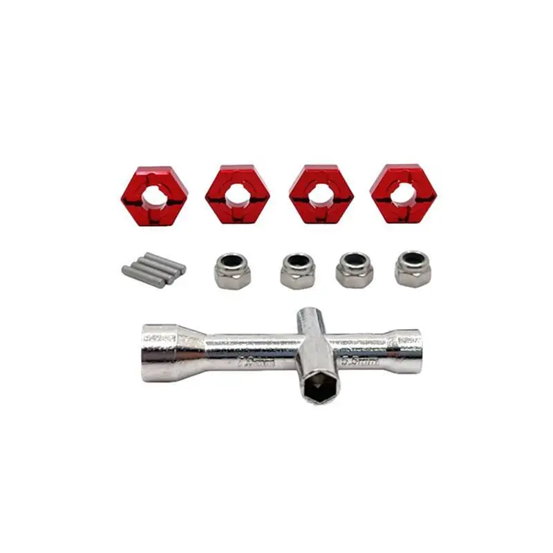 Metall Verbesserte Mutter Hülse 12mm Adapter RC Auto Teile Fit Für MJX 1/14 1/16 SCY 1/16 Fernbedienung Auto zubehör