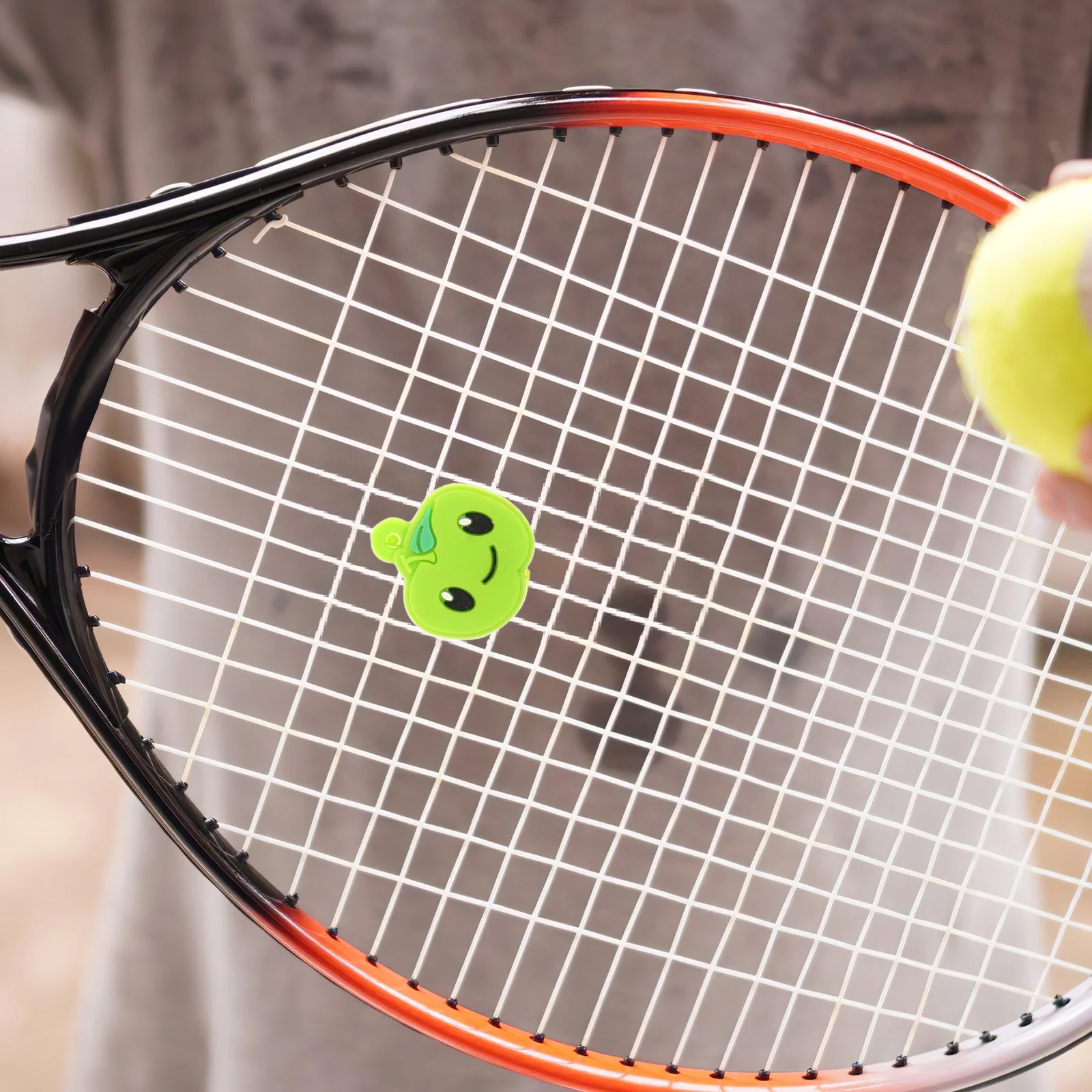 2Pcs Tennis Schläger Vibration Dämpfer Apfel Form Silikon Stoßdämpfer Reduzieren Arm Müdigkeit Verbessern Leistung