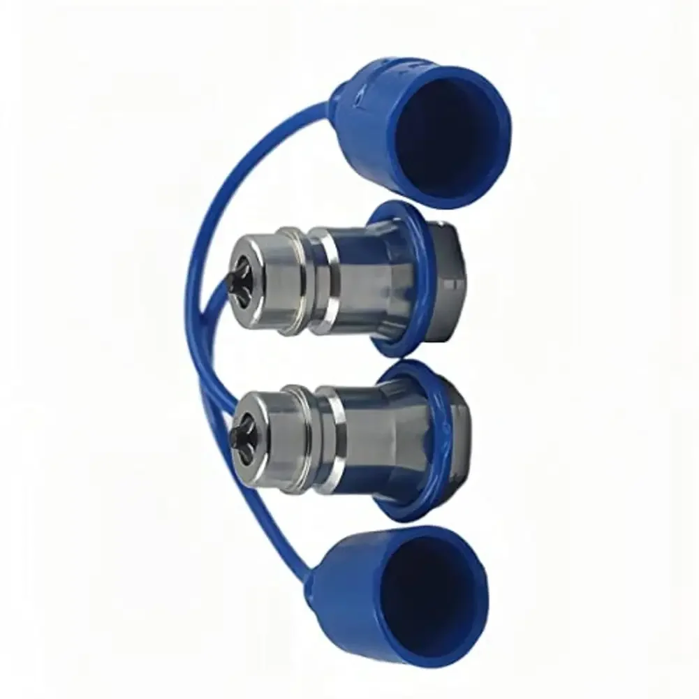 1/2 Inch NPT Male Poppet Hydraulic Coupler For Tractors Compatible With Standard Farm Equipment Hydraulic Lines