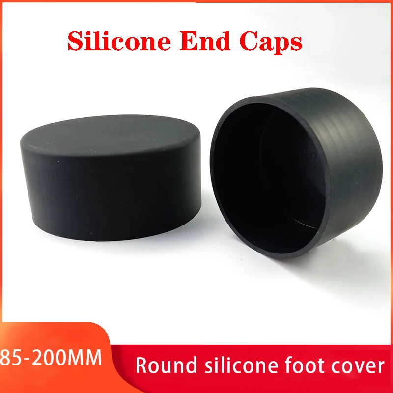 Beicai 3mm 42mm 45mm 50mm 60mm 70mm 80mm 200mmsilicone Rubber End Cap Machine Cover Pipe Round Seal Strip Acrylic Tube Cover