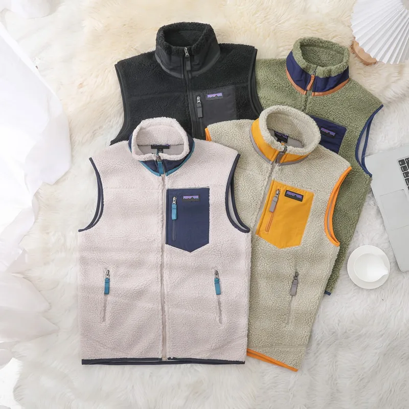 

Модная шерстяная куртка Motos для мужчин и женщин, кашемировая куртка из ягненка, повседневная свободная куртка, спортивный жилет, теплое мотоциклетное велосипедное оборудование