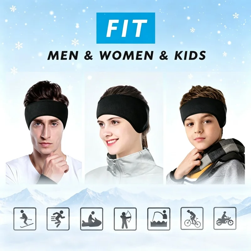 Флисовая повязка-наушники для  – обзор и цена Winter Headband Fleece