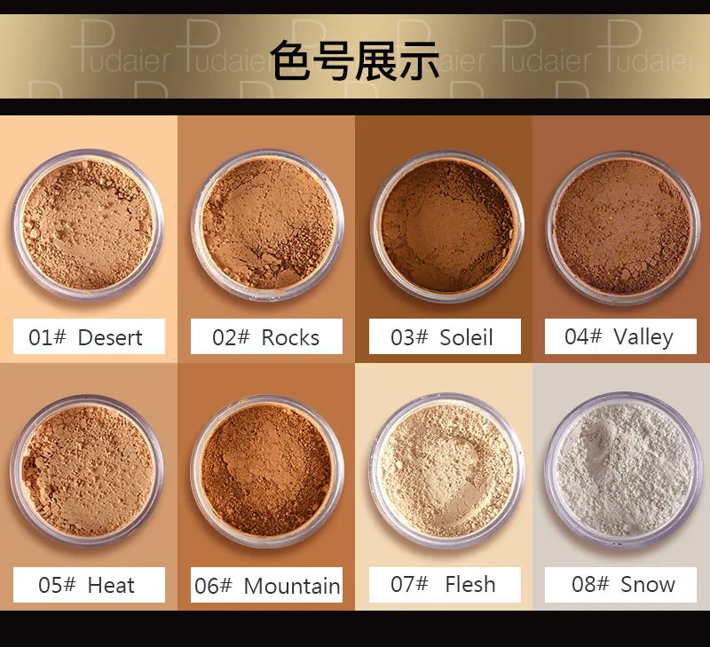 Matowy Perłowy Korektor Puder Utrwalający Podkład do Twarzy Kompaktowy Długotrwały Kontrolujący Wydzielanie Sebum Sypki Puder Utrwalający Makijaż