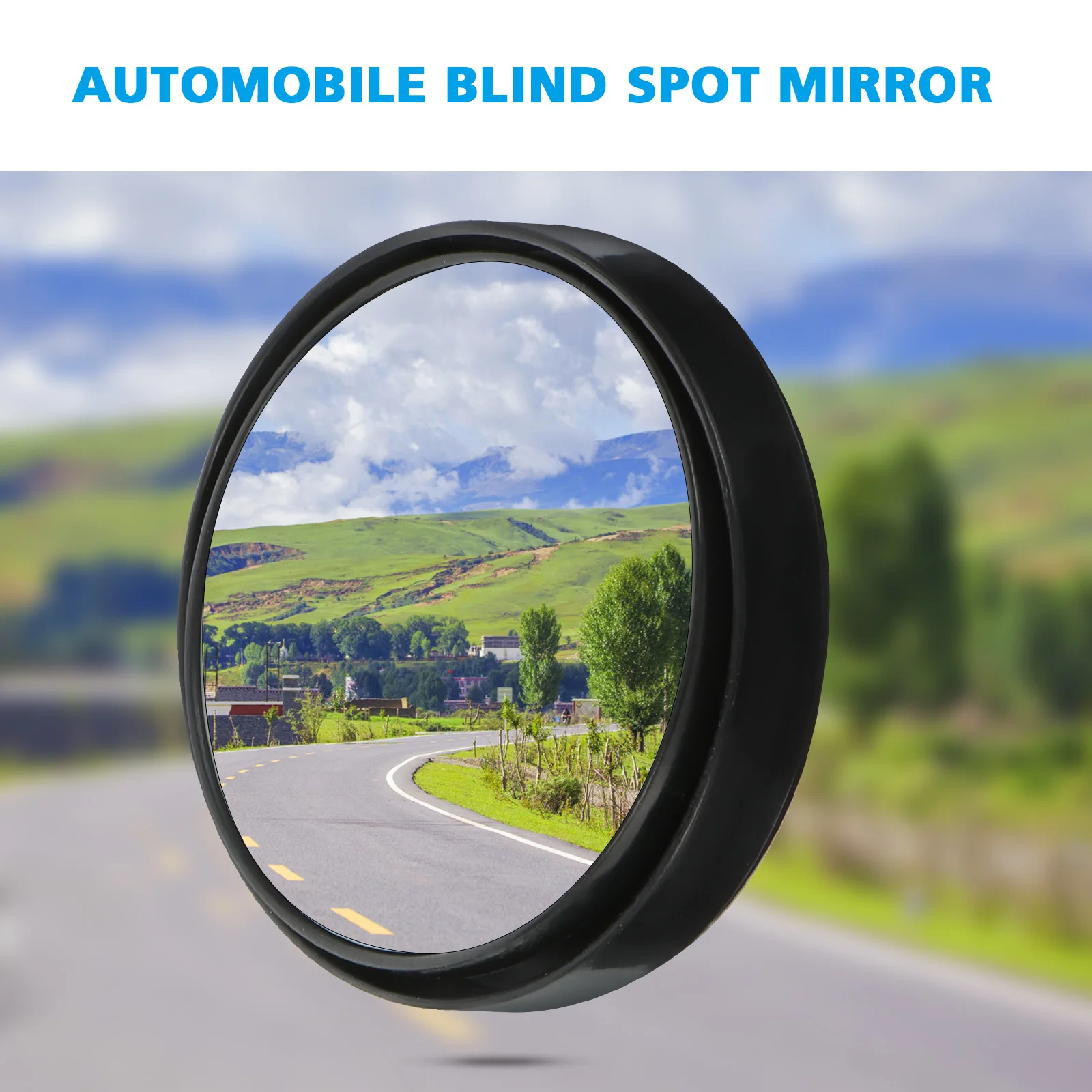 

1Pair Car Blind Spot Mirrors Black Wide Angle Rearview Mirror Durable ABS Glass Auxiliary Parking Reversing Dead Zone