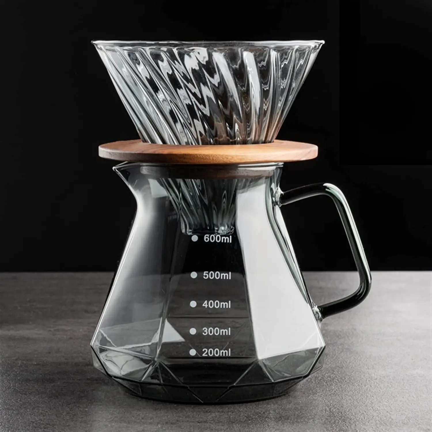 Coffeemaker Pots Set Coffee Sharing Pot, Filter Cup, Storage