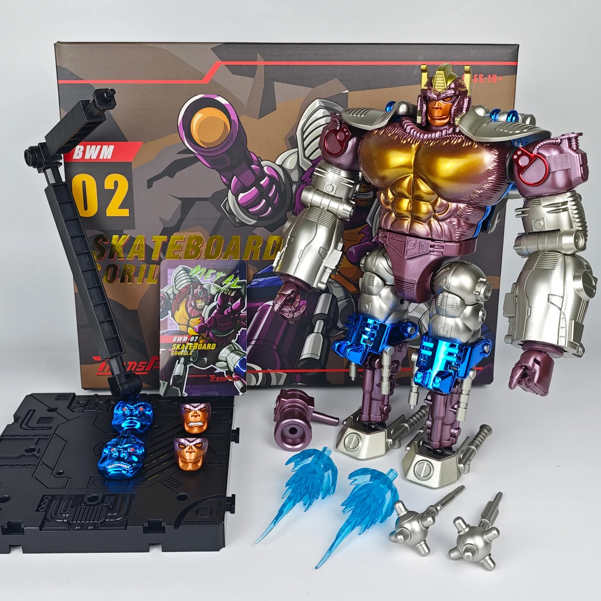

TransArt Toys TA BWM-02 BWM02 2.0 Version Fine Coating Skateboard Gorilla OP COMMANDER Action Figure