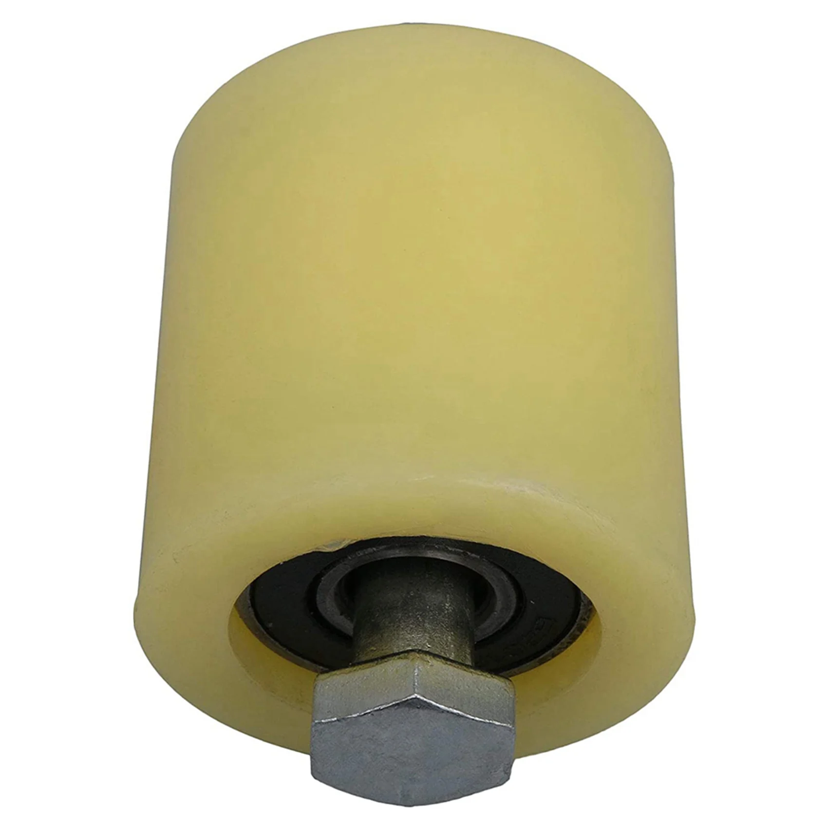 

4 шт., 48X50 мм, желтый, серебристый, нейлоновая сталь, плоский роликовый подшипник, направляющее колесо 6201, винт M12 для электрических дверей, раздвижных ворот