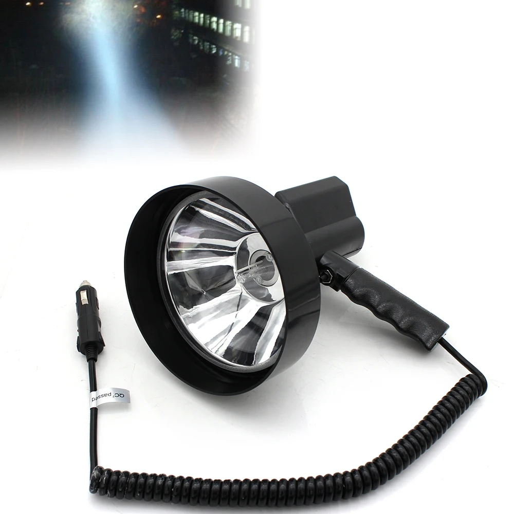 

100W HID 7" Handheld Hunting Spotlight, Outdoor Portable Flashlights, Camping HID Searchlight Suitable for Hunting, Agriculture,