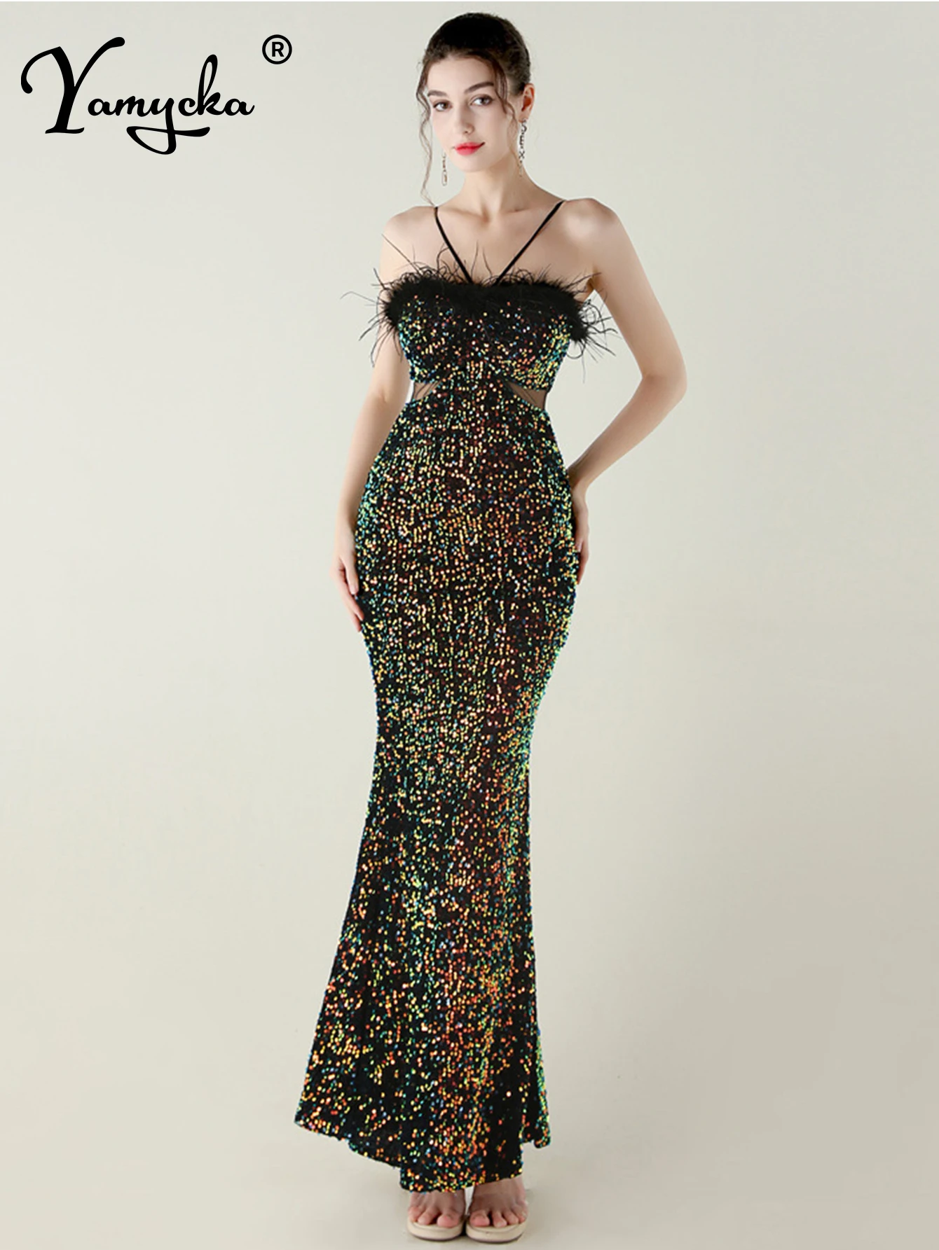 

Sexy backless black maxi sequin summer dress women elegant prom party long dresses woman luxury cocktail evening dresses vestido