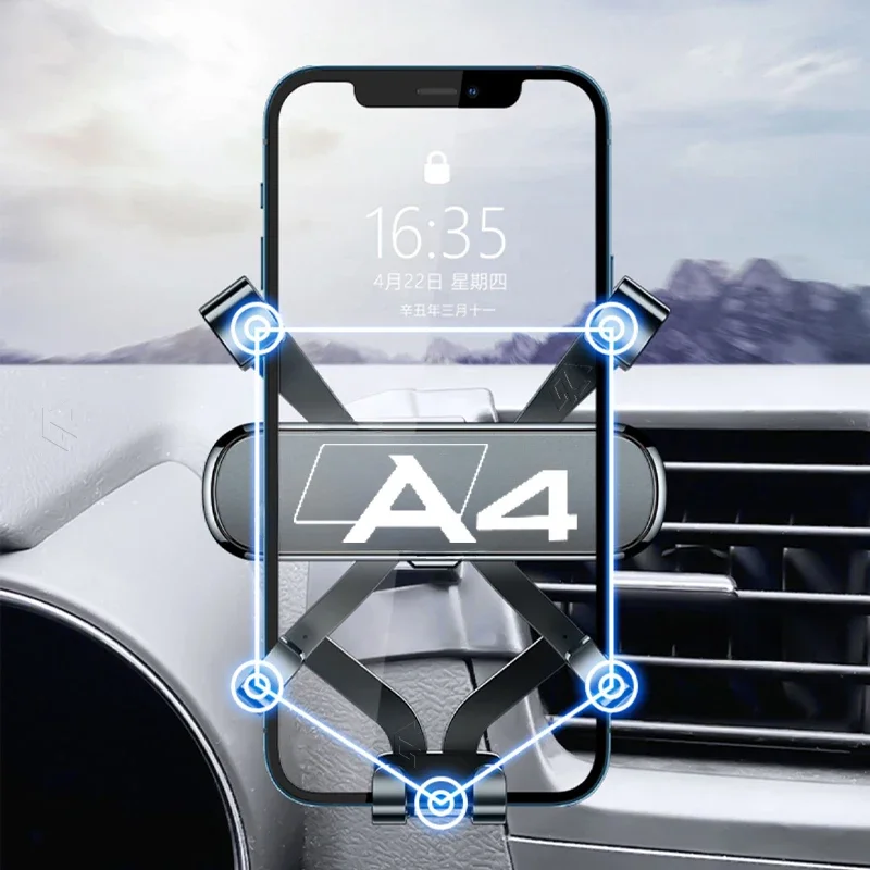 Phone Holde Car For Audi A4 S4 B8 2009 - 2016 Mobile Support Special Fixed Bracket GPS Base Mount Stand Interior Accessories