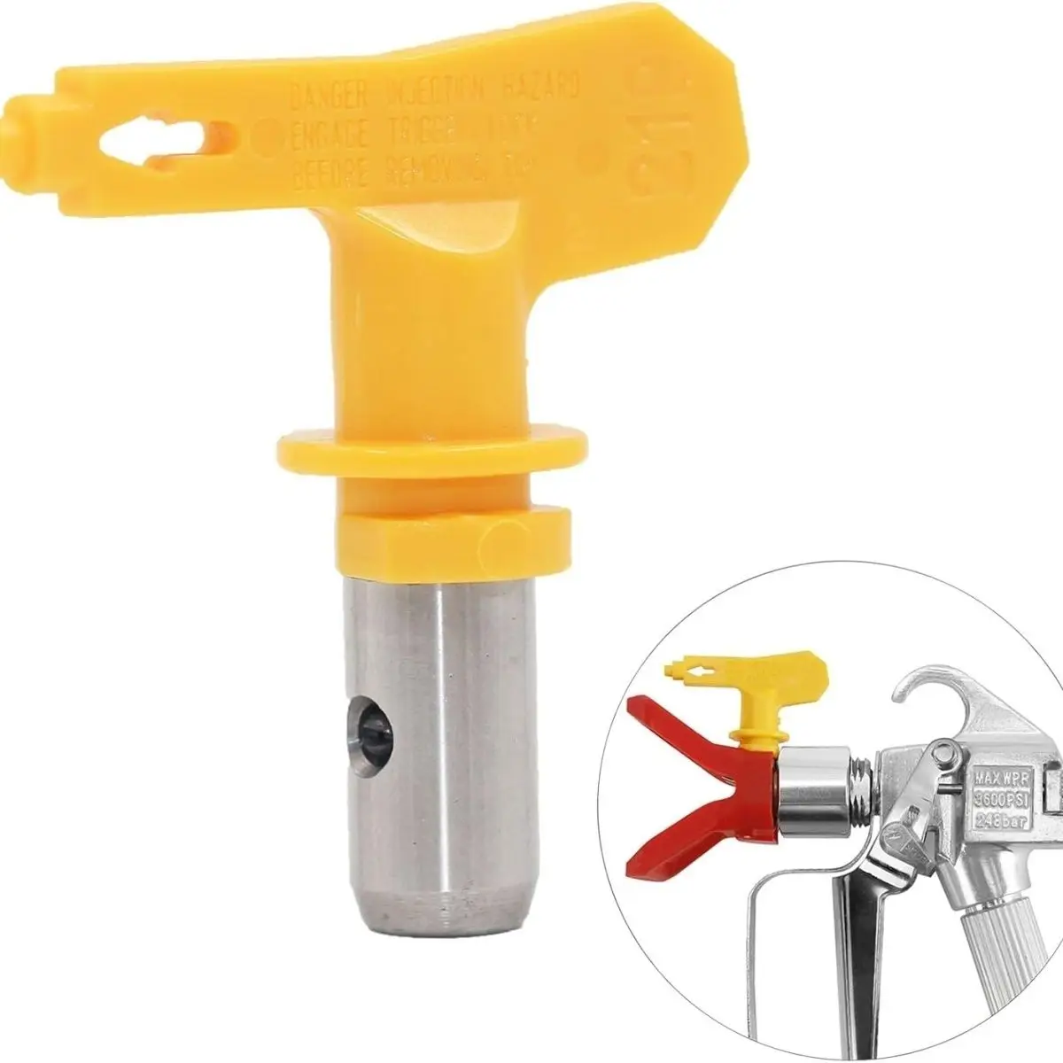 Airless Spray Nozzles Reversible Spray Tip Airless Paint Spray Guns and Airless Sprayer Machine Wear-resistant 215 321 423 517