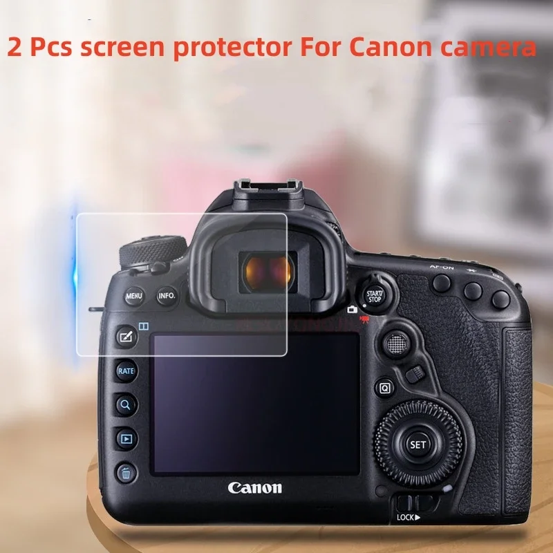 For Canon EOS R RP R3 R5 R6 R6II R6MarkII R7 R8 R10 R100 cameraTempered Glass LCD Film 2 PCS Screen Protector