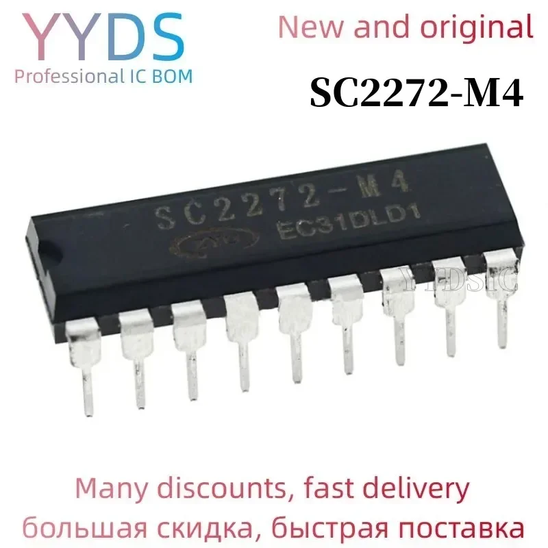 Mei 10PCS SC2272-M4  SC2272 M4 SC2272M4 DIP-18 Encoding decoder IC