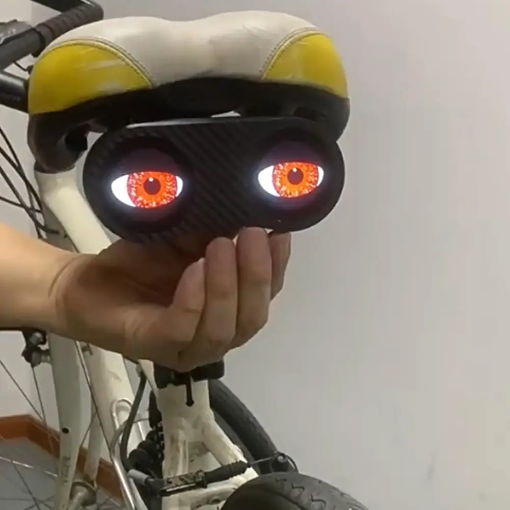 

Devil Eye Motorcycle Electric Car Demon Eye Decorative Lights Waterproof Bike Lights For Night Riding With Type C Rechargeable