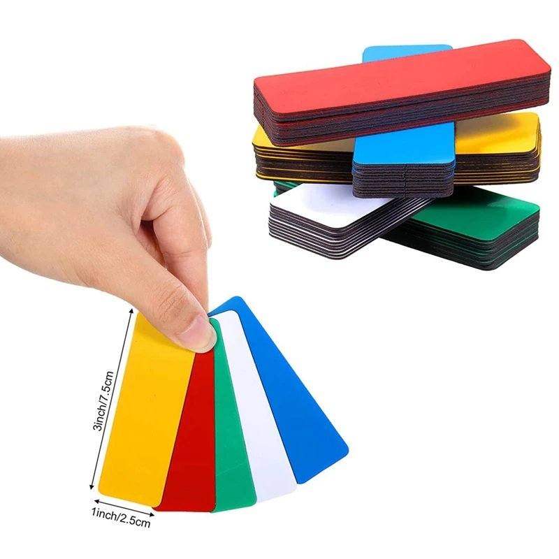 120 Magnetic Dry Erase Labels Reusable Name Tag Labels For Home Office Whiteboard Refrigerators