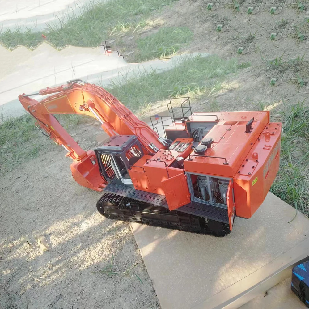 RC 1:14 koparka Hitachi 870 Model hydrauliczny zabawki zdalnie sterowane dla chłopców i dorosłych