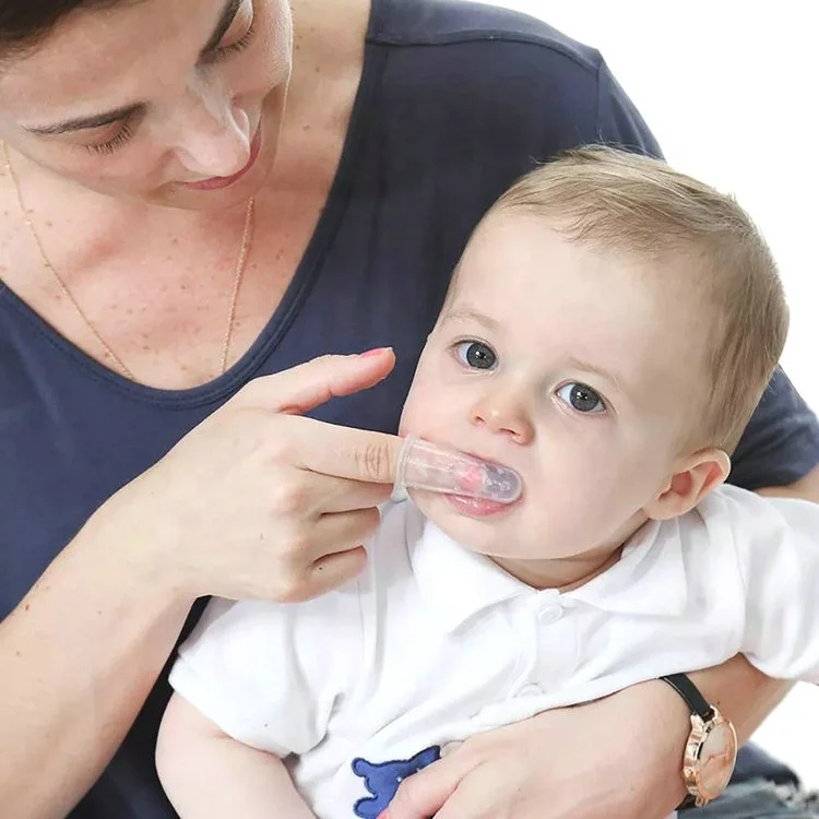 Sikat gigi silikon lembut untuk bayi, Sikat gigi latihan mulut, sikat gigi anak-anak, sikat gigi perawatan mulut bayi