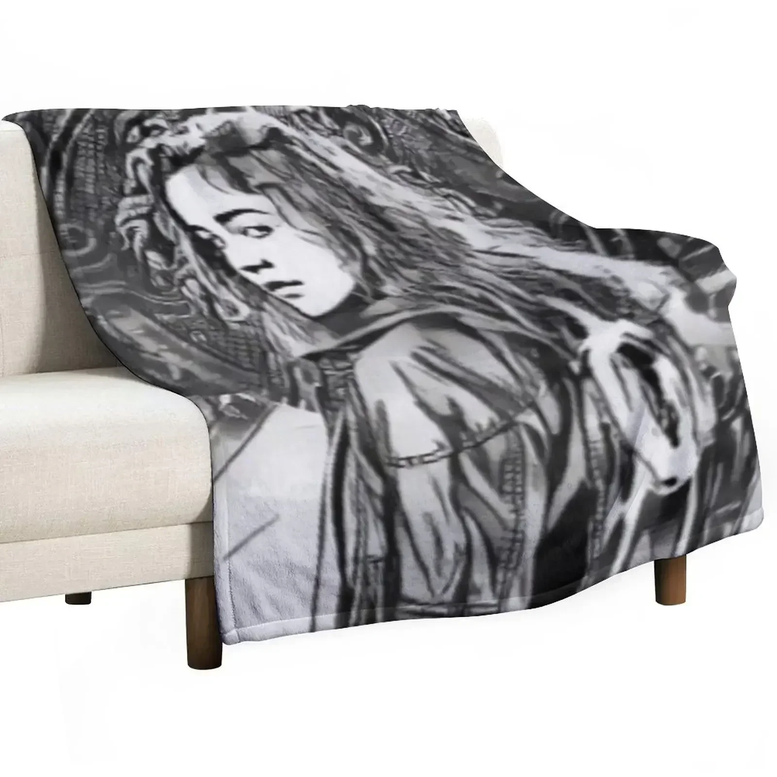 

Warrior Nun Poster Throw Blanket Thermal Camping Blankets