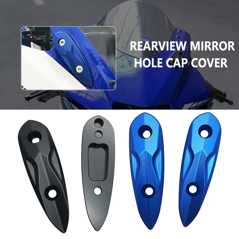 Cubierta decorativa para el orificio del espejo retrovisor de motocicleta para Yamaha YZF R15 V3 R25 R3 2015-2021, cubierta de base para eliminadores de espejos