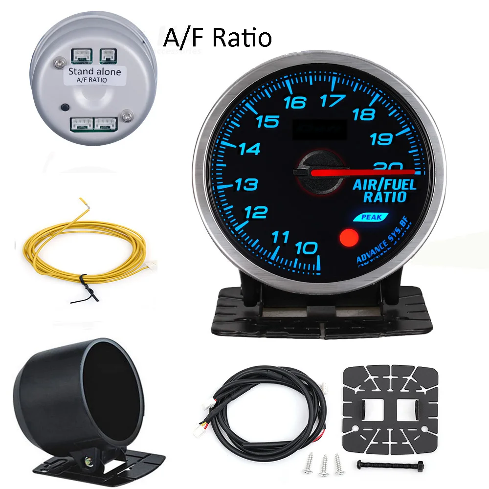 HA Zubehör Auto-Anzeige Standalone-Anzeige 60MM Def I BF Style Wassertemperatur Öltemperatur Öldruck Drehzahlmesser RPM Abgastemperatur Ladedruck Turbo AFM – Detail 16