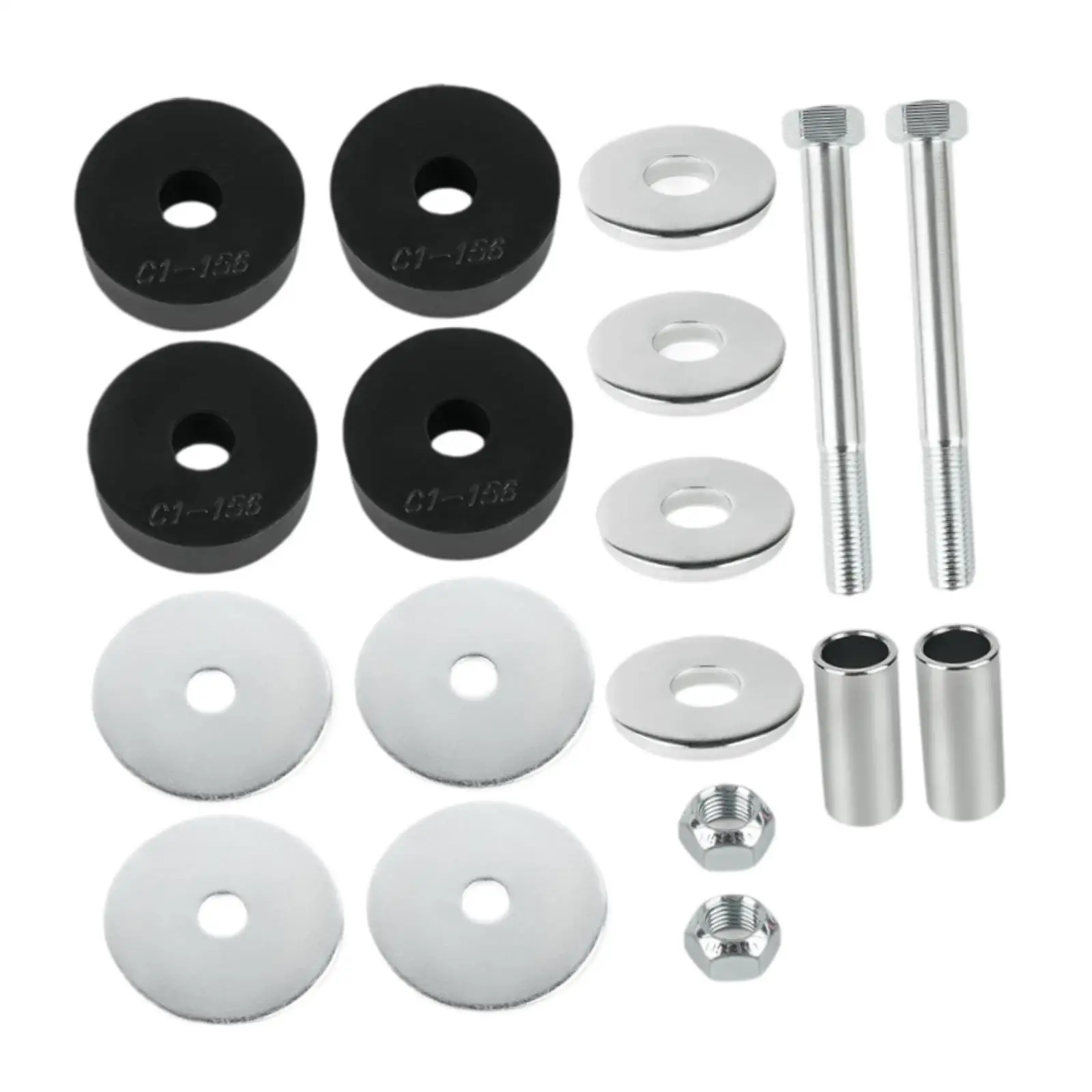 

Radiator Core Support Frame Bolt Pad Kit Assembly Sleeves Repair Spare Easy to