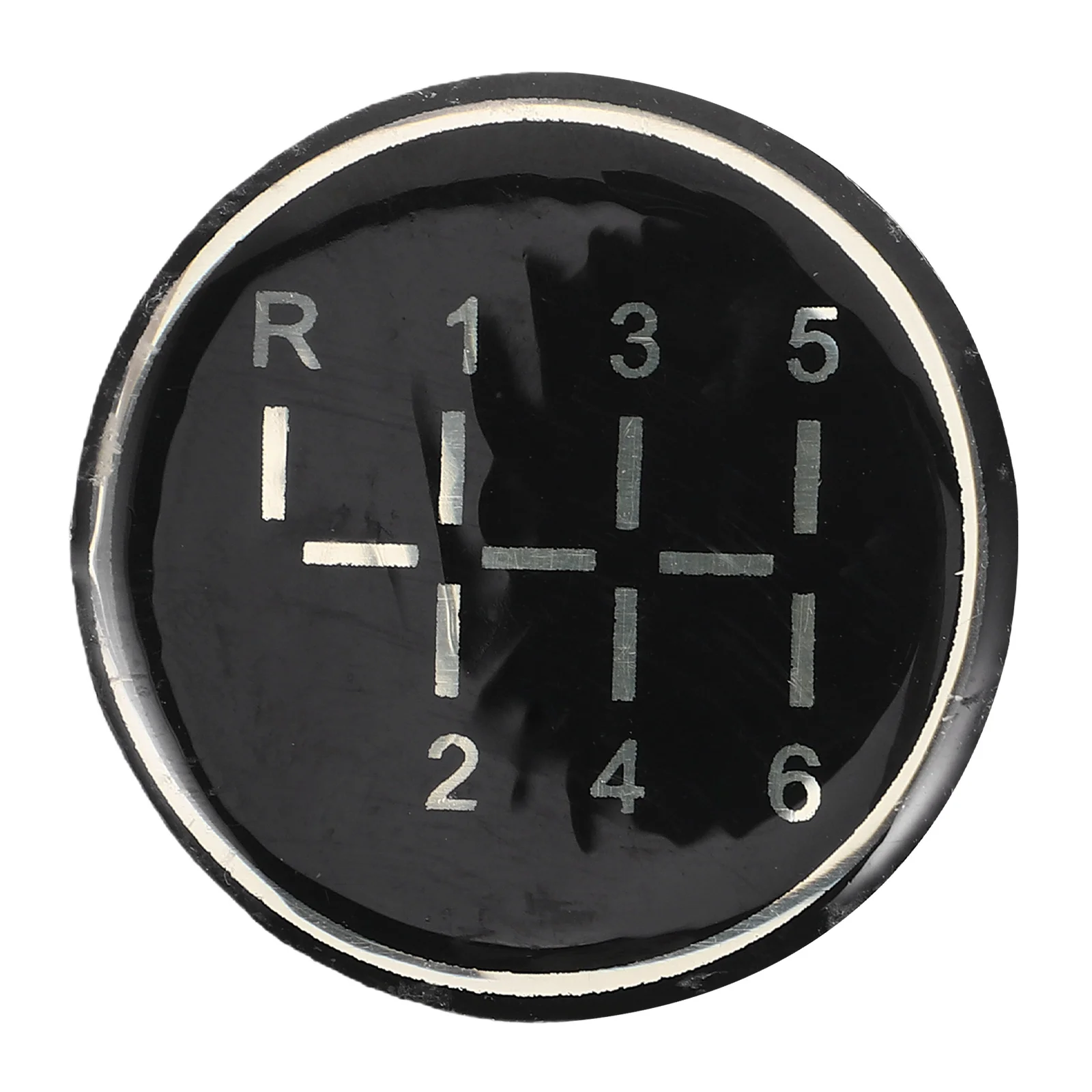 

Universal Shift Sticker Black Manual Transmission Knob Replacement High Definition Anti-Fading Material Secure Adhesion
