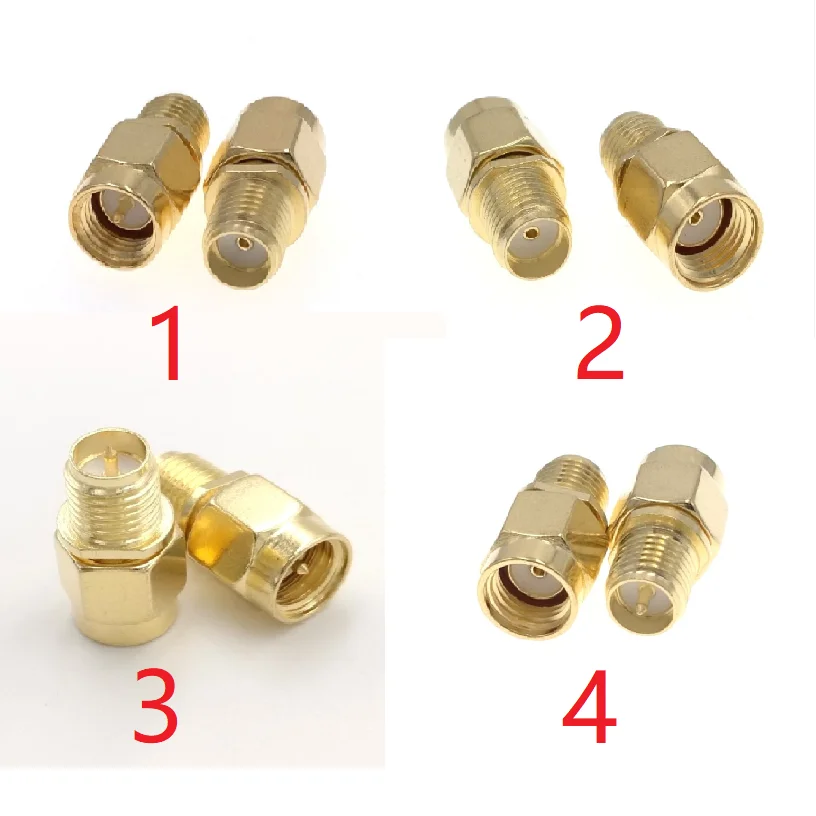 Sma Man Naar Sma Vrouwelijke Rf Connector Adapter Rechte Goudplated