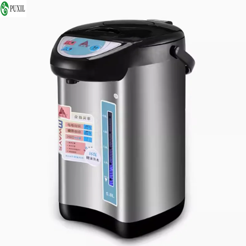 

220V 5.8L electric kettle water heater hot water boiler drinking water pump 24H automatic insulation SUS pot