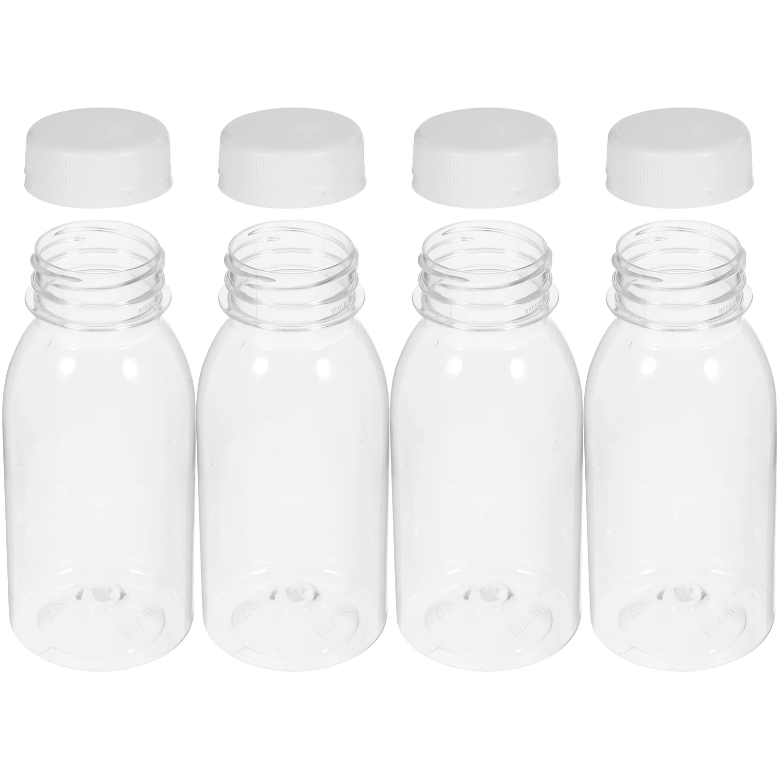 10 Pcs Pudding Bottle Fresh Milk Yogurt Beverage Transparent Plastic Water Drink Pitcher with Lid