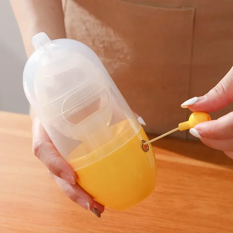 Egg Yolk Shaker Egg Puller Scrambler Gadget Manual Mixing Eggs Spin Maker Household Egg Tool Kitchen Accessories