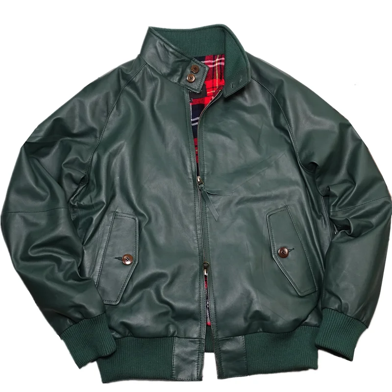 Men and Women Wear [Harrington G9] Italy Imported Sheepskin British Green