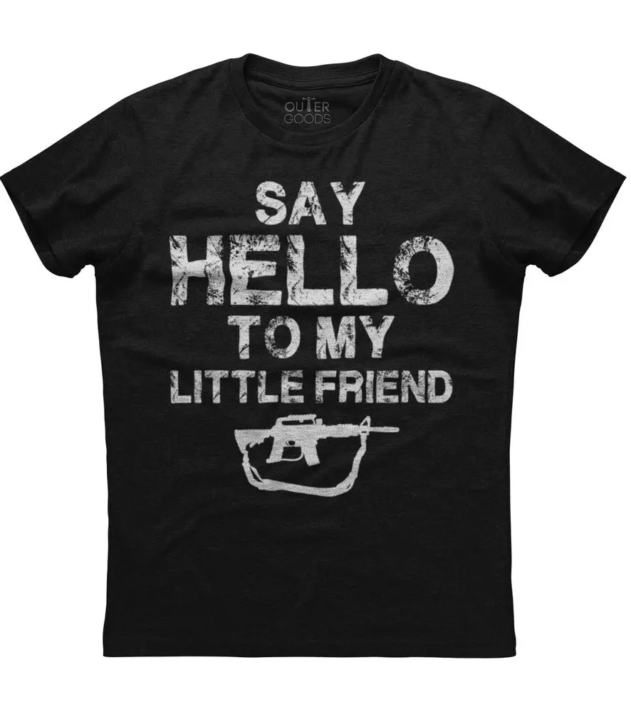 Say Hello To My Little Friend Mossberg 590 Fun Tactical Unisex Black T-ShirtHigh quality 100% cottonLuxury oversized