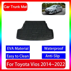 Car Trunk Mat For Toyota Vios Yaris L sedan Ativ Limo XP150 2014~2022 2015 2016 2018 2019 2021 2022 Waterproof and Dustproof Pad