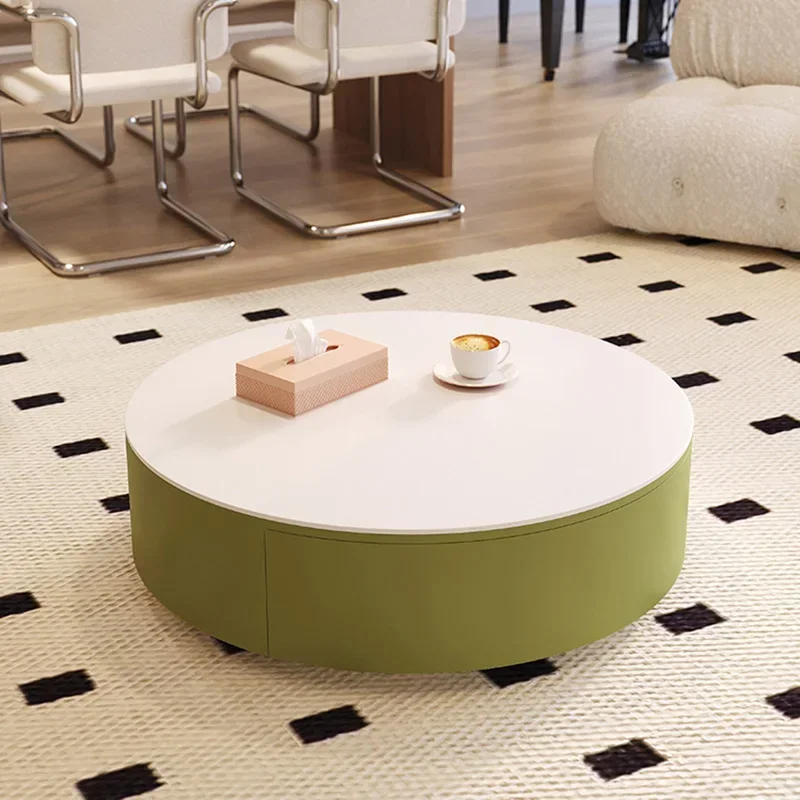 Nordic Round Coffee Tables Luxury Wood Living Room Design Coffee Tables Minimalist Modern Tavolino Da Salotto Home Furniture
